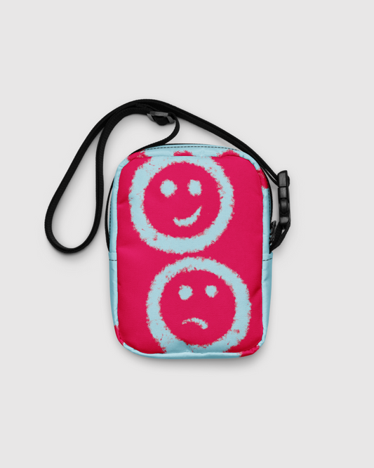 Cute Face Design Utility Crossbody Bag